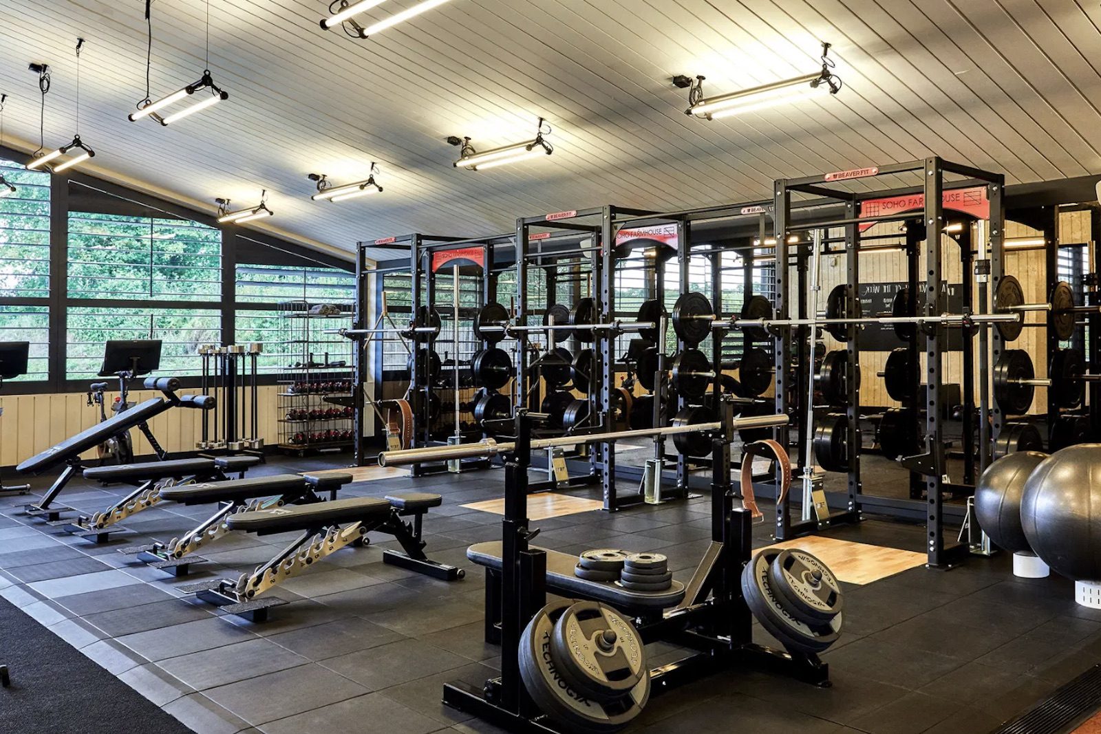 Custom BeaverFit Racks at SoHo Farmhouse.